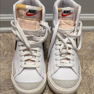 Nike White High-Top Sneakers
